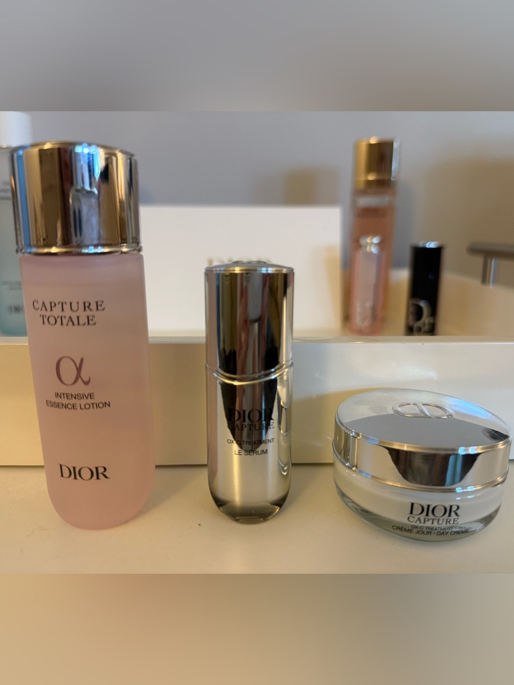 Dior Capture Totale Trio-Set: Essence Lotion, Serum and Daily Cream